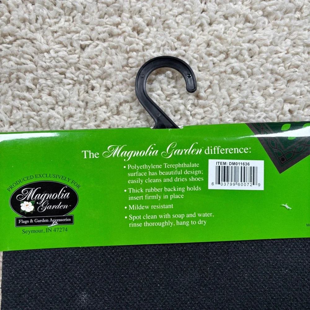 Magnolia Garden Doormat Insert Home 22x10 Multicolor NEW Farmhouse‎ Red Tractor